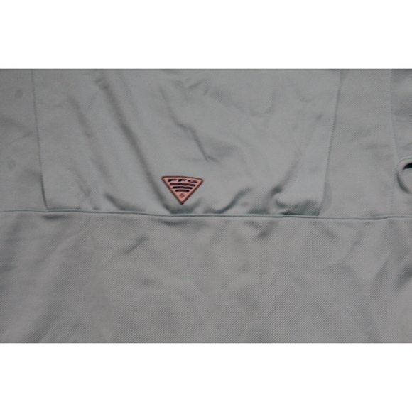 Columbia PFG Men Blue Polo Fishing Water Size Large - Picture 8 of 9